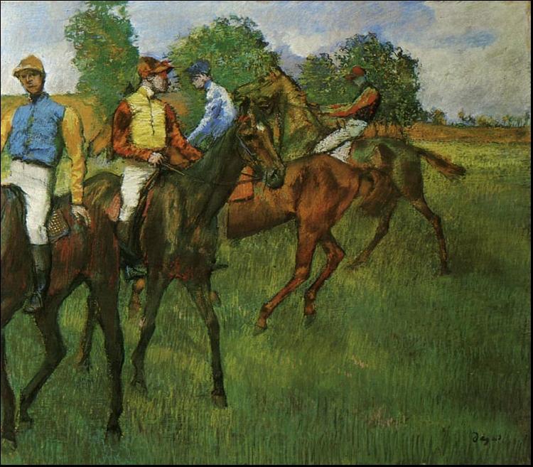 Edgar Degas Race Horses_a Norge oil painting art